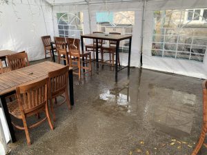 Pub Beer Garden before Recopath Temporary Flooring