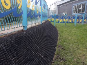 Rubber grass mats installed on Bulwell Riverside Banking