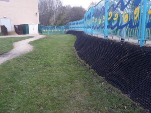 Bulwell Riverside Baking Grass Mats once installed