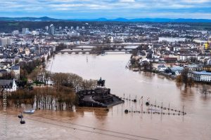 Surface flooding affected Germany and other parts of Europe in 2021