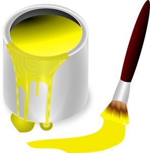 A mixer can be used in the creation of paints