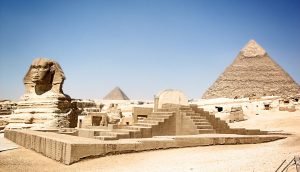 Plaster is found in the pyramids