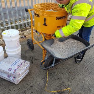 Mixing Resin Bound In Forced Action Mixer