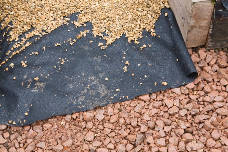 MOT Type 1 and MOT 3 can be used as a sub-base below the gravel grid and woven membrane