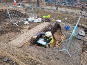 The rubber mats also prevent serious injury when climbing in and out of trenches.