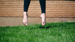 Jumping On Artificial Grass