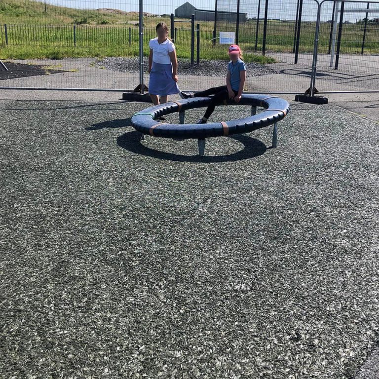 Rubber Mulch Play Area Surfacing - On Wheel