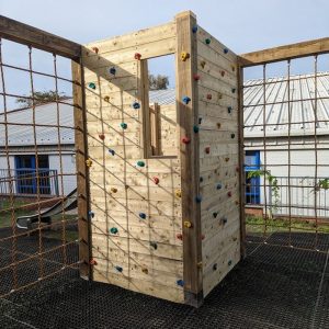 Climbing Wall On Climbing Frame