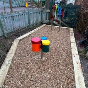 Multi-Coloured Musical Instruments For Sensory Garden