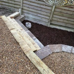 Seating Solutions Using Sleepers & Paving