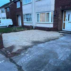 During Driveway Extension