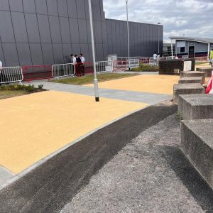 East Midlands Airport Resin Bonded Pathway
