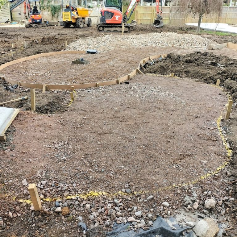 Mini Golf Course during Construction