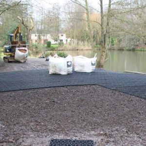 Ground-Preparation-&-X-Grid-Being-Laid
