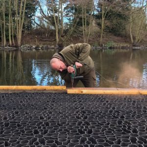 Timber-Sleepers-Installed-at-Churchwood-Fisheries