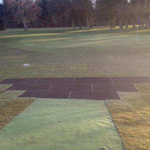 7th Tee - Grass Mats Installed