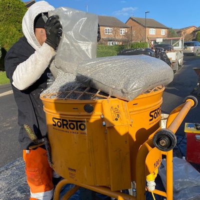 Adding Gravel To SoRoTo Mixer