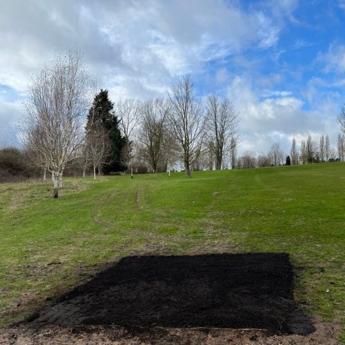 Area Dug Out & Turf Humus Added