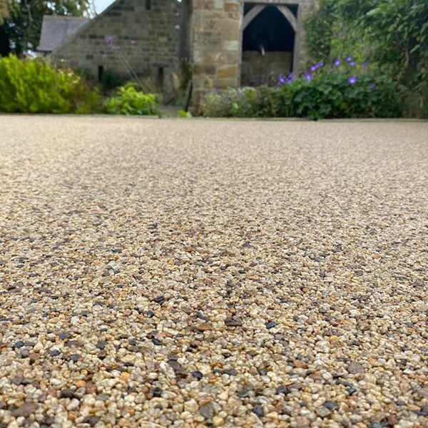Finished Resin Bound Gravel Patio - Closeup