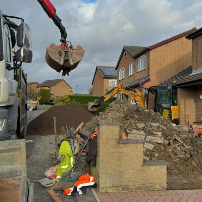 During The Removal Of Old Driveway