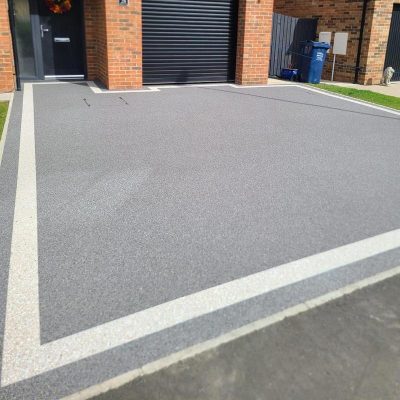 Resin Bound Gravel Driveway Complete - Left Corner