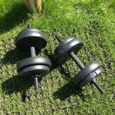 Weights On Rubber Grass Mat