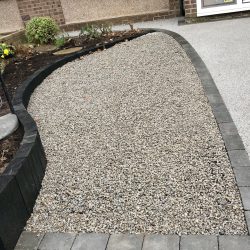 West Bridgford Landscaping Ltd - Grey X-Grid Gravel Driveway Finished