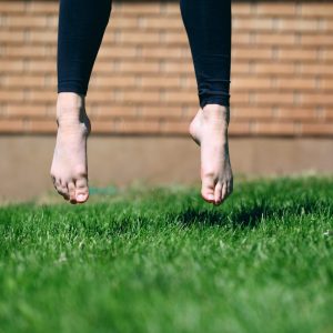 Jumping On Artificial Grass