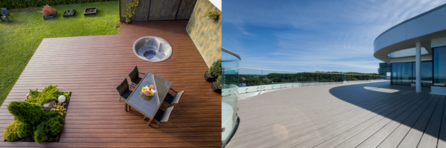 100% Recycled Terrace Boards - Elegrodeck Images