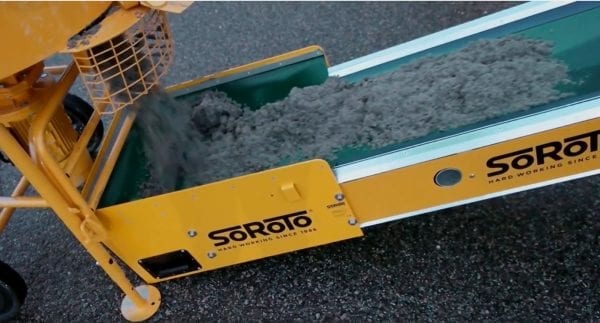 Soroto Portable Belt Conveyor In Use