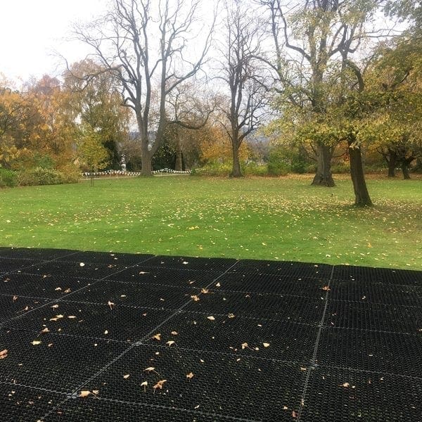 Rubber Grass Mats In Use - Event