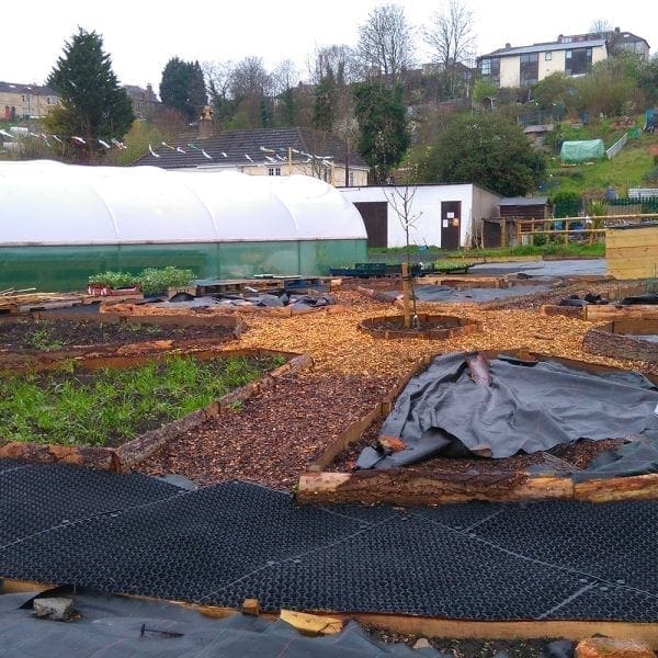 Rubber Grass Mats In Use - Wheelchair Access