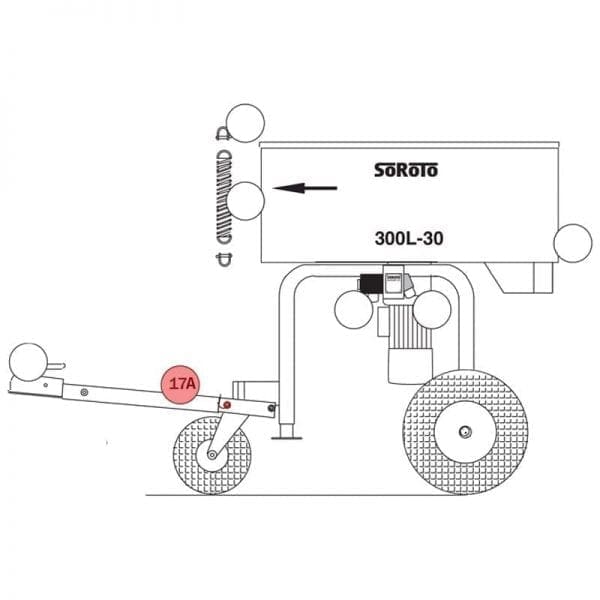 300.017A | Stud bolt for pole