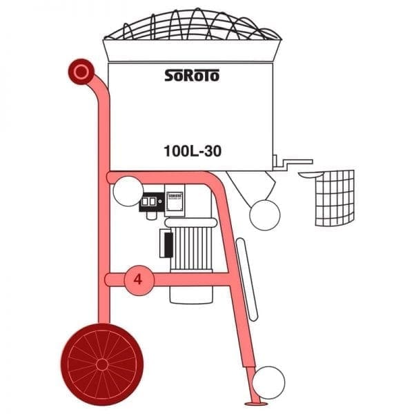 100.004 | Frame, complete w/wheels etc.