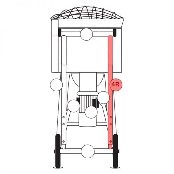 100.004R | Frame, right side part