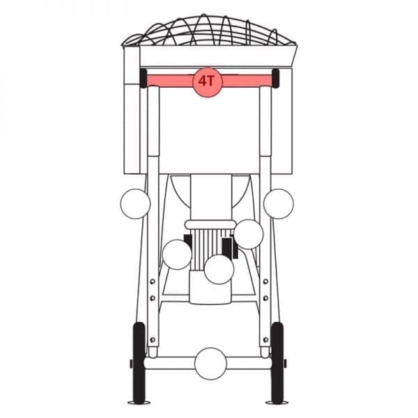 100.004T | Frame, top / rear part