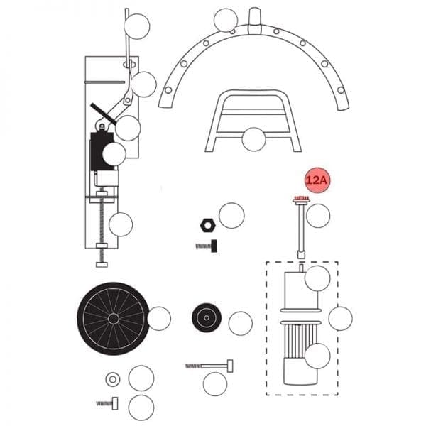 100.012A | Spring pins, complete set of 12 pins incl. A jig
