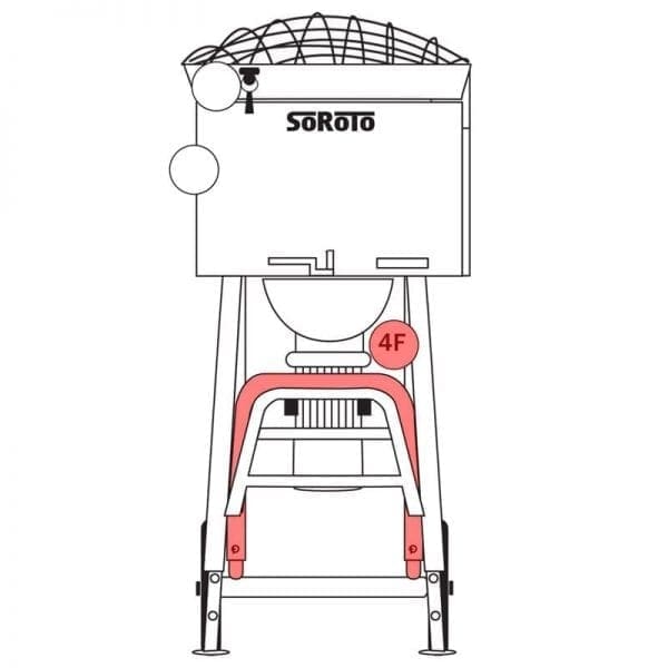 120.004F | Frame, front part (U-shape)