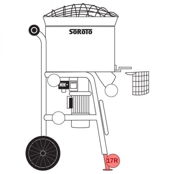 120.017R | Telescopic leg, front - right side