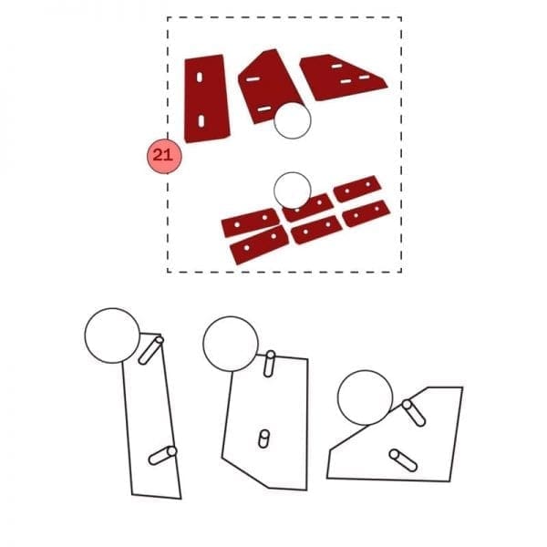100.021 | Rubber parts (replacement set, complete)