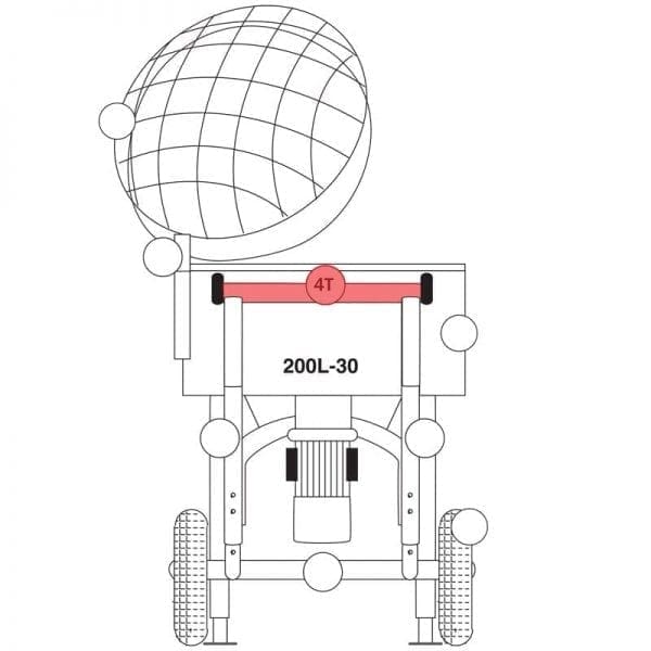 200.004T | Frame, top / rear part