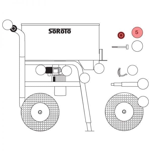 200.005 | Loading Wheel (1pc), 80 mm, excl. Bolt - Image 2