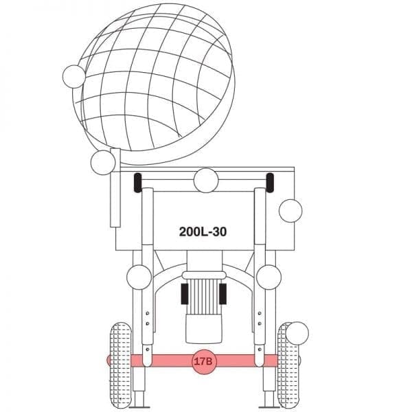 200.017B | Telescope Leg, Rear