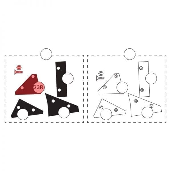 200.023R | Blade, rubber part, Side-base