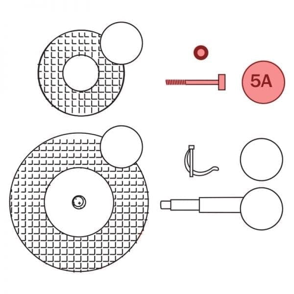 300.005A | Bolt, 10 x 120 mm for 250 mm wheel incl. Nut