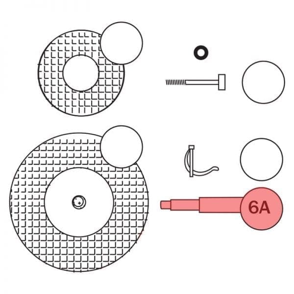 300.006A | Axle (1pc) for 400 mm wheel