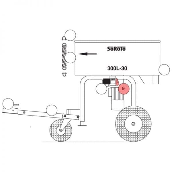 300.009 | Outlet plug 1 x 230V, 16 amp