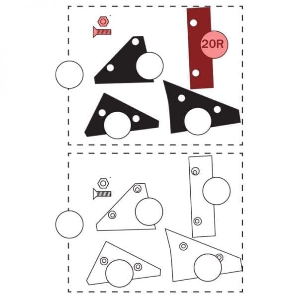 300.020R | Blade, rubber part, Side