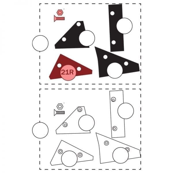 300.021R | Blade, rubber part, mid-base