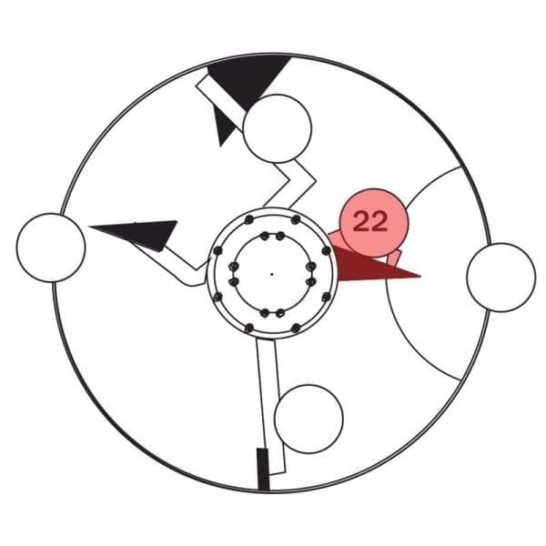 300.022 | Mixer arms w/rubber blade, Tower-base